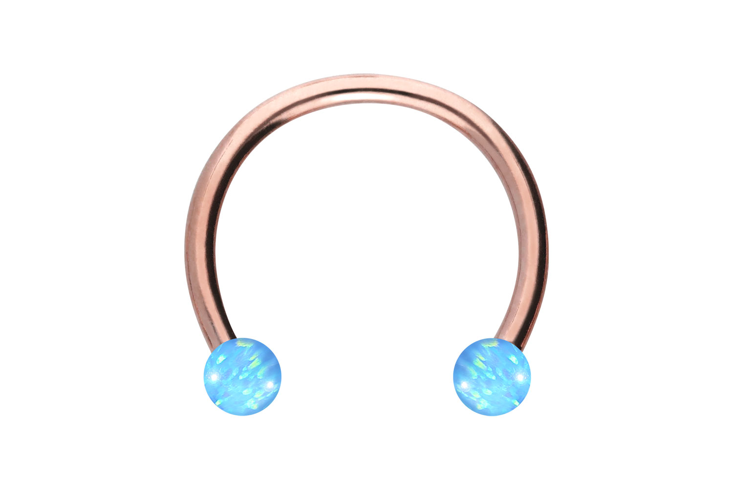 Chirurgenstahl Hufeisenring Piercing SYNTHETISCHE OPALE